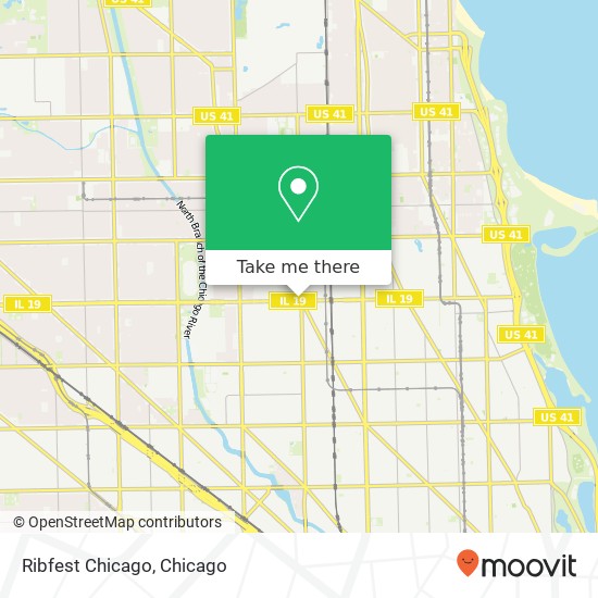 Mapa de Ribfest Chicago