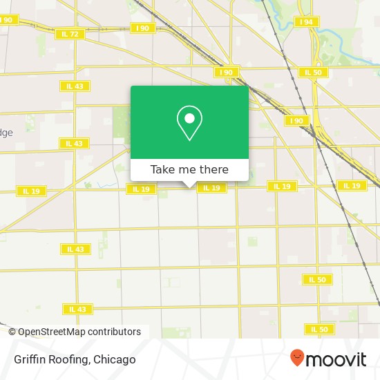 Griffin Roofing map