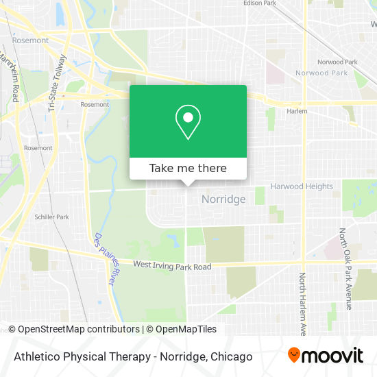 Mapa de Athletico Physical Therapy - Norridge