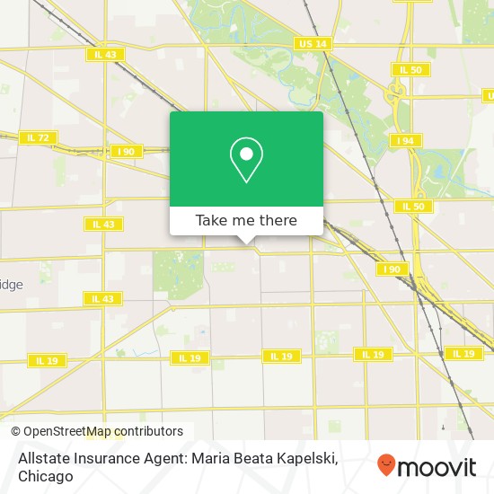 Allstate Insurance Agent: Maria Beata Kapelski map