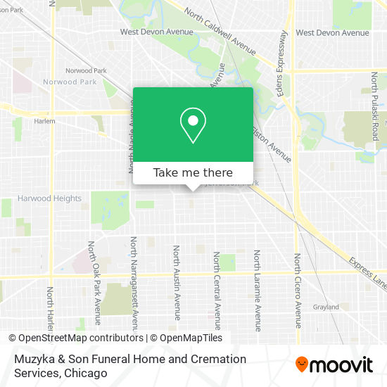Mapa de Muzyka & Son Funeral Home and Cremation Services