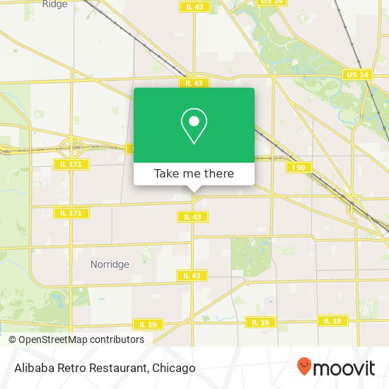 Alibaba Retro Restaurant map