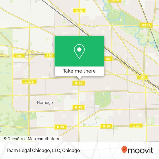 Mapa de Team Legal Chicago, LLC