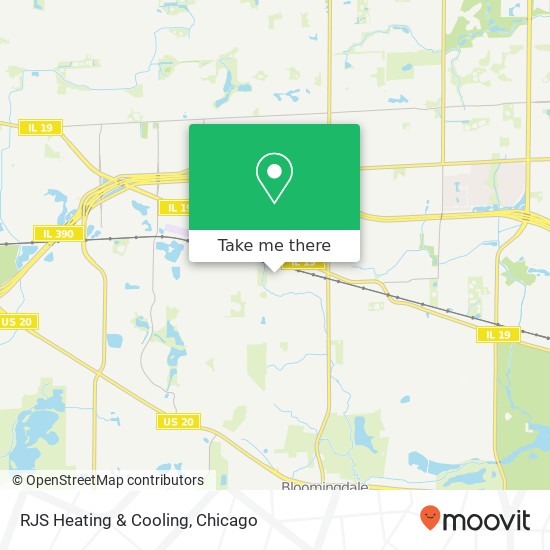 RJS Heating & Cooling map