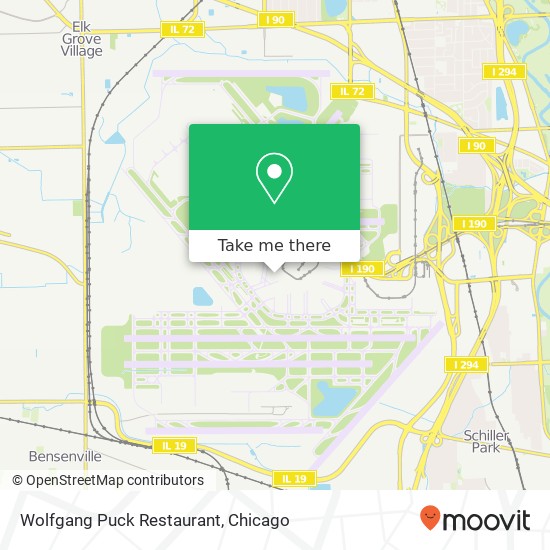 Wolfgang Puck Restaurant map