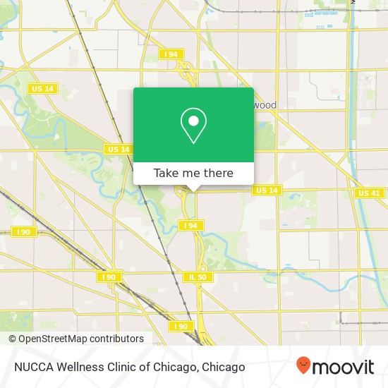 Mapa de NUCCA Wellness Clinic of Chicago