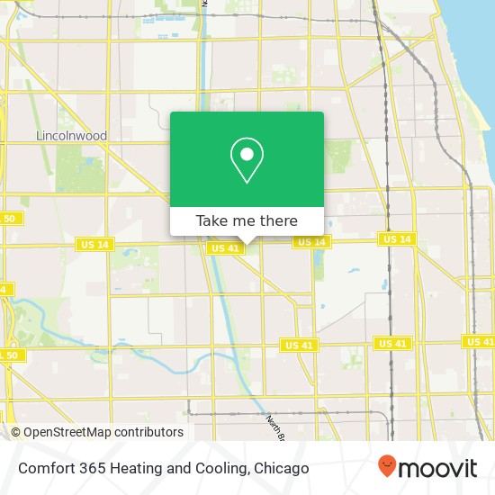 Comfort 365 Heating and Cooling map