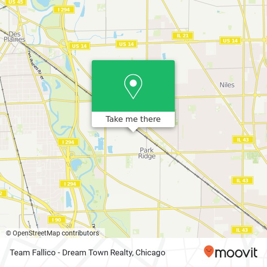 Team Fallico - Dream Town Realty map