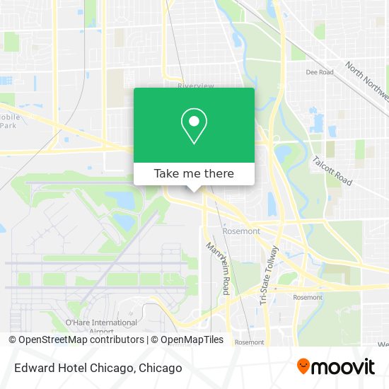 Edward Hotel Chicago map