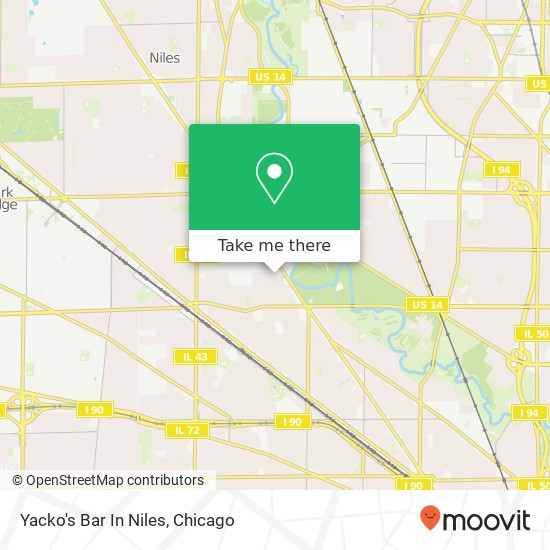Mapa de Yacko's Bar In Niles