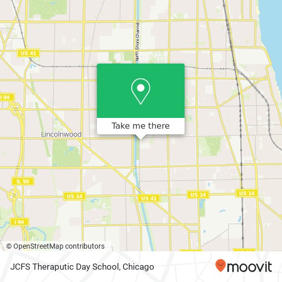 JCFS Theraputic Day School map