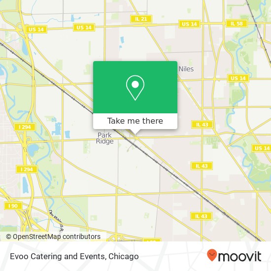 Evoo Catering and Events map