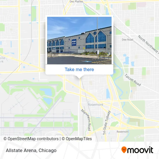 Allstate Arena map
