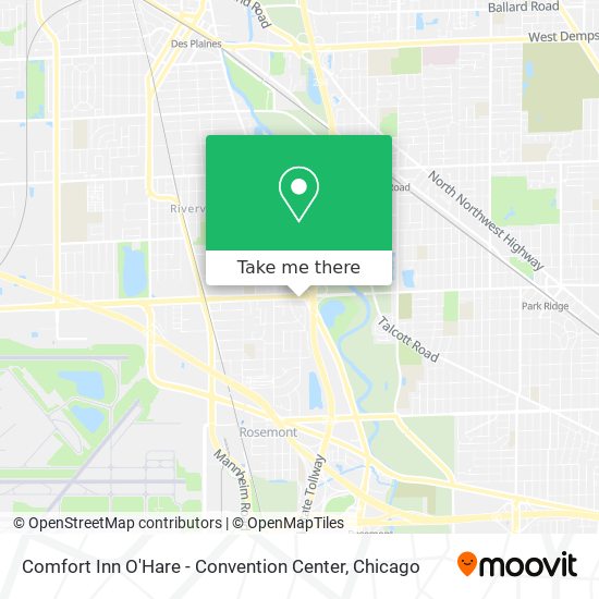 Comfort Inn O'Hare - Convention Center map