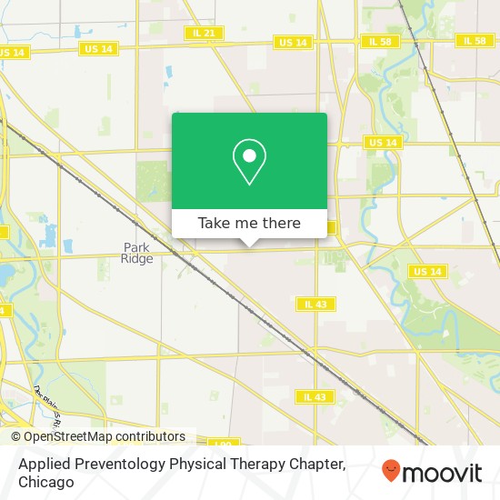 Applied Preventology Physical Therapy Chapter map