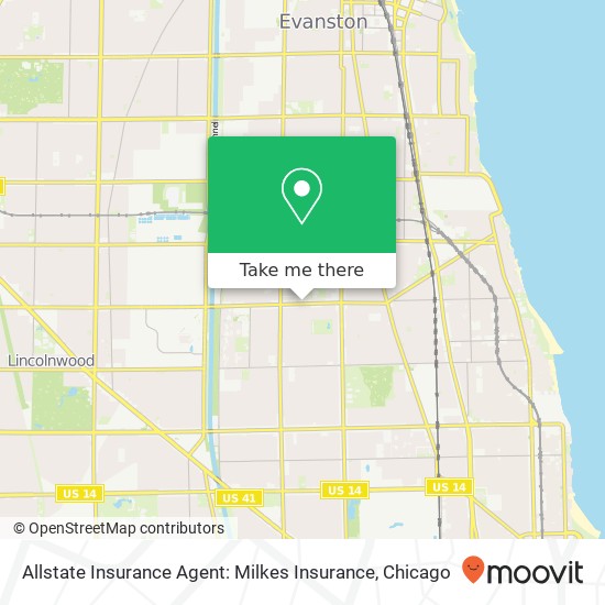 Mapa de Allstate Insurance Agent: Milkes Insurance