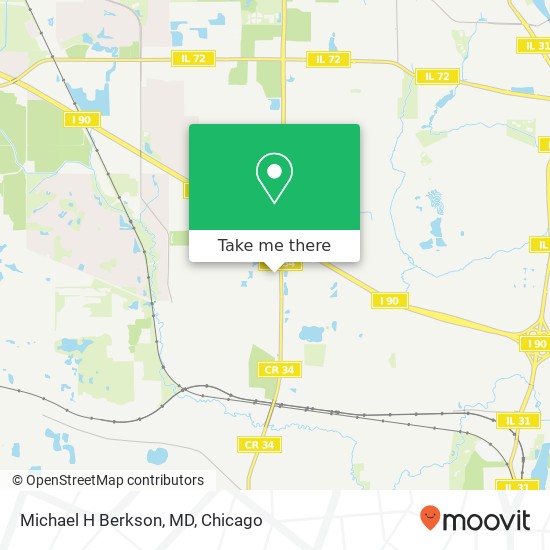 Michael H Berkson, MD map