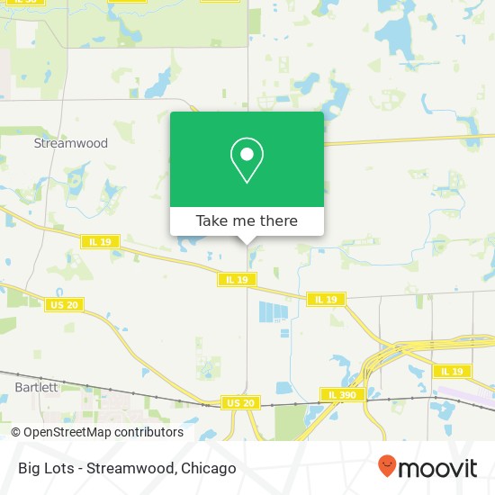 Big Lots - Streamwood map