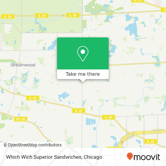 Which Wich Superior Sandwiches map