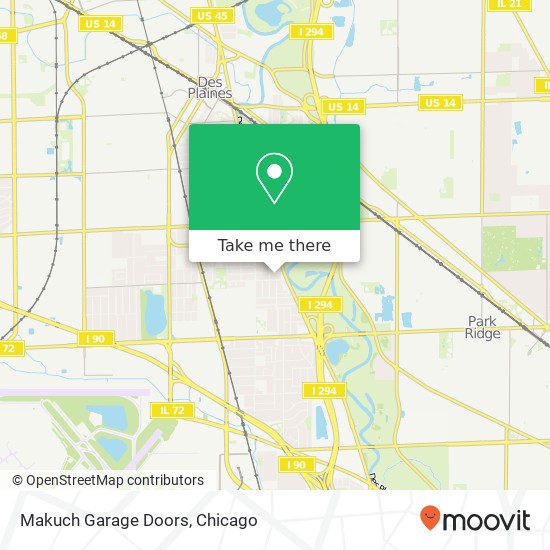 Makuch Garage Doors map