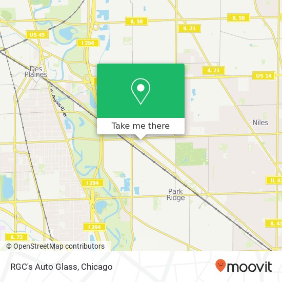 RGC's Auto Glass map