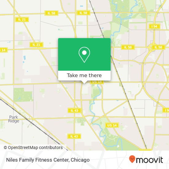 Niles Family Fitness Center map
