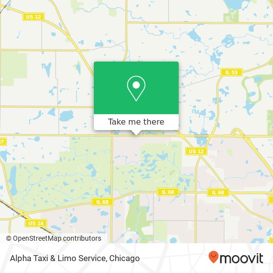 Mapa de Alpha Taxi & Limo Service