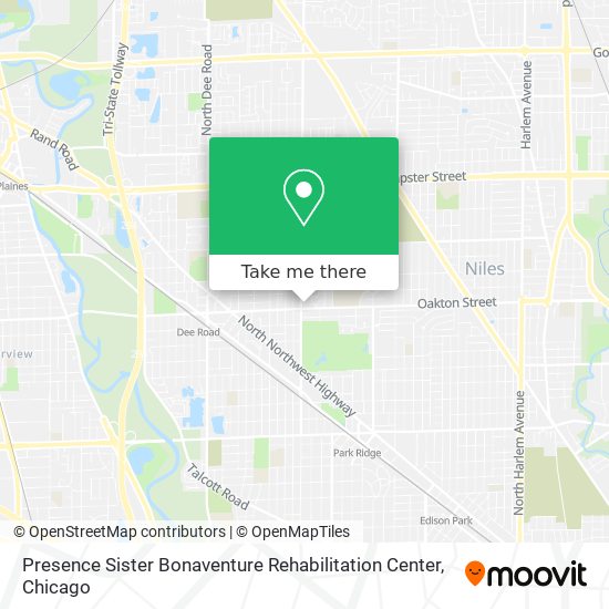 Mapa de Presence Sister Bonaventure Rehabilitation Center