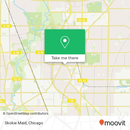 Skokie Maid map