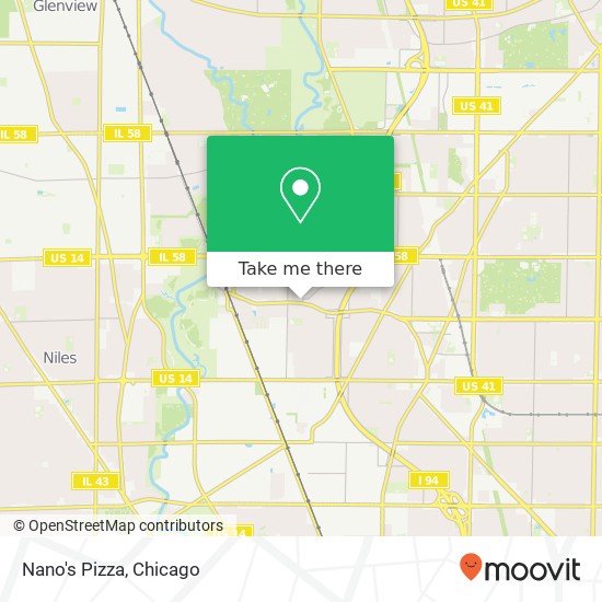 Nano's Pizza map