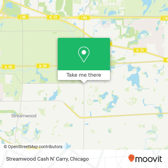 Streamwood Cash N' Carry map