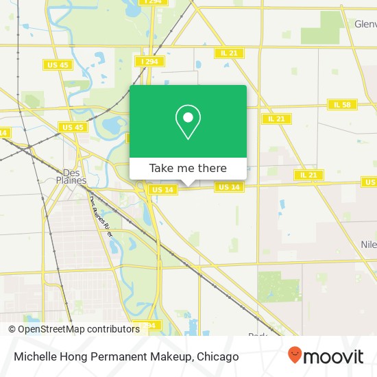 Michelle Hong Permanent Makeup map