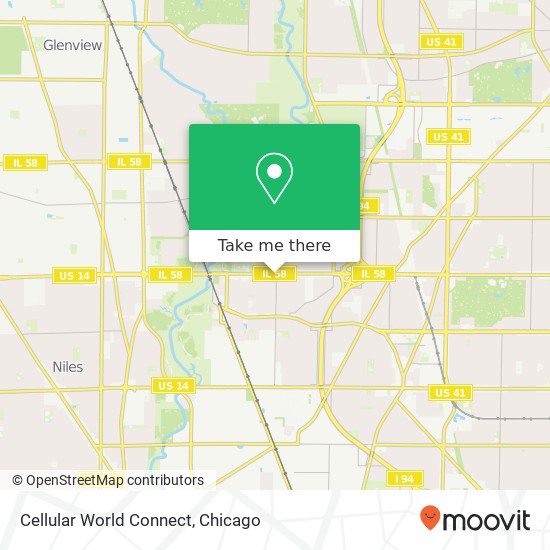 Mapa de Cellular World Connect