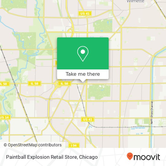 Paintball Explosion Retail Store map