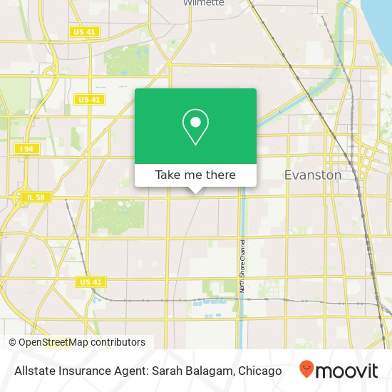 Allstate Insurance Agent: Sarah Balagam map