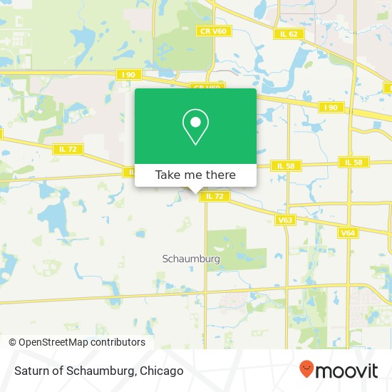 Saturn of Schaumburg map