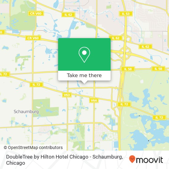 Mapa de DoubleTree by Hilton Hotel Chicago - Schaumburg