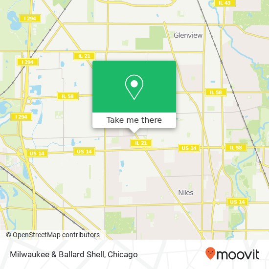 Mapa de Milwaukee & Ballard Shell