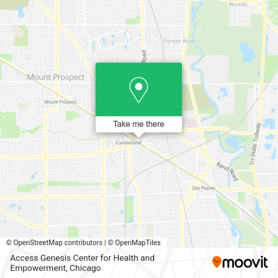 Mapa de Access Genesis Center for Health and Empowerment