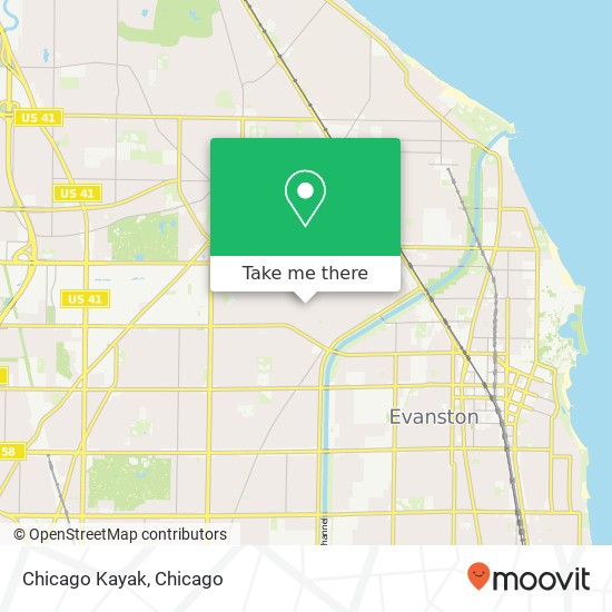 Mapa de Chicago Kayak