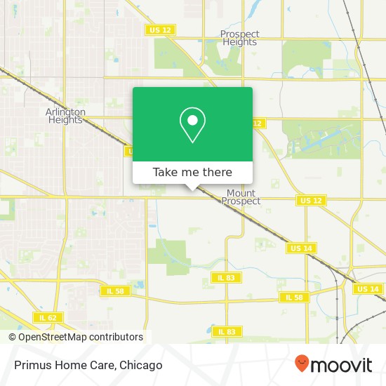 Mapa de Primus Home Care