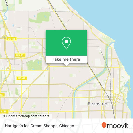 Hartigan's Ice Cream Shoppe map
