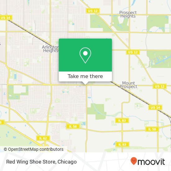Red Wing Shoe Store map