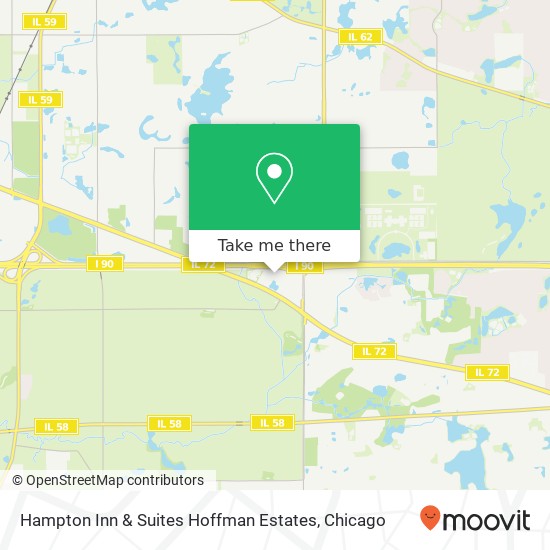 Mapa de Hampton Inn & Suites Hoffman Estates