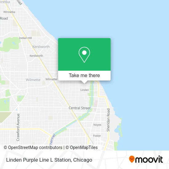 Linden Purple Line L Station map