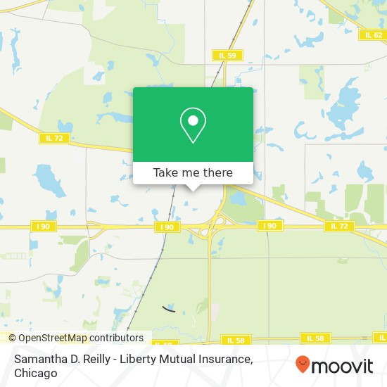 Samantha D. Reilly - Liberty Mutual Insurance map