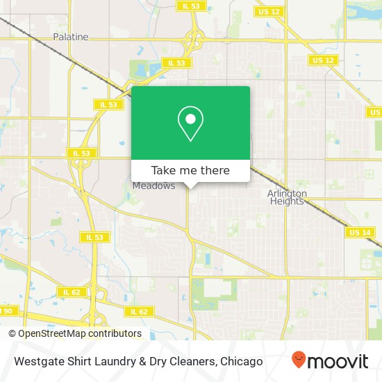 Westgate Shirt Laundry & Dry Cleaners map