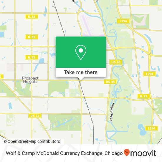 Wolf & Camp McDonald Currency Exchange map