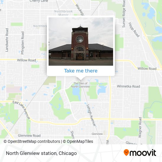 North Glenview station map
