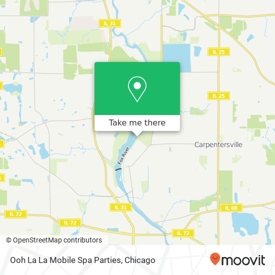 Ooh La La Mobile Spa Parties map